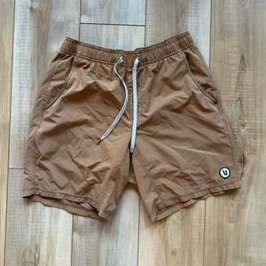 Vuori Tan Athletic Shorts with Drawstring
